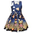 thumbnail image 1 of Vestido de pajarita Vestidos de niña Impresión digital Muñeca de ojos grandes Ropa diaria para niños -8169522682278 140cm, 1 of 5