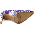 thumbnail image 4 of Bar III Womens Joella Pointed Toe Classic Pumps, Blue Floral, Size 7.5, 4 of 5