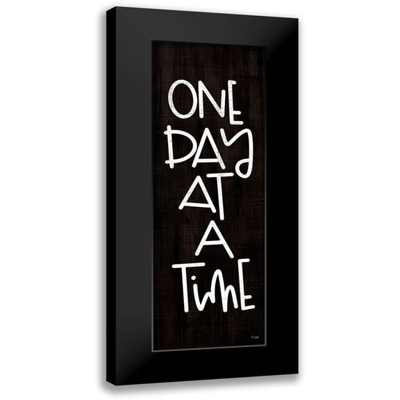 Jaxn Blvd. 7x14 Black Modern Framed Museum Art Print Titled - One Day at a Time