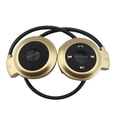 thumbnail image 1 of Sidaley Reproductor de MP3 Auriculares Bluetooth, auriculares deportivos inalámbricos Reproductor de MP3 con radio FM, auriculares estéreo Tarjeta TF Cables de audio/vídeo oro, 1 of 3