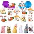 thumbnail image 2 of YingYouFu Easter Egg Fillers Set, 12 Plastic Eggs with Mini Bunny Toys, Party Favor Basket Stuffers, Spring Holiday Hunt Surprise Toys, 2 of 8