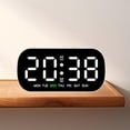 thumbnail image 1 of Reloj despertador Digital, reloj de escritorio con visualización de fecha y semana, reloj calendario de brillo ajustable de 5 niveles para estante de dormitorio, hogar y dormitorio, 1 of 8