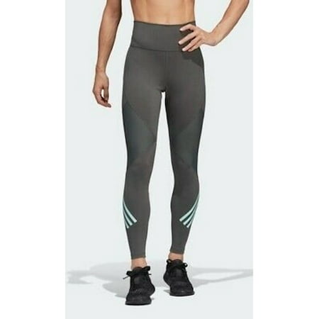 ADIDAS $60 Womens New Green High Waist Active Wear Leggings 2XL B+B