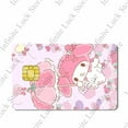 thumbnail image 3 of Sanrioed Credit Card Sticker Kawaii Cartoon My Melody Poker Sticker Little Twin Stars Waterproof Stickers Big Small Chip Sticker, 3 of 7