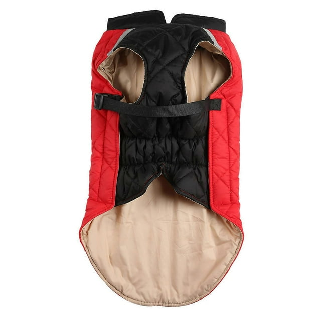 Dog Winter Jacket Thickening Warm Dog Cold Weather Coats for Autumn Winter Red Black 5XL