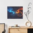 thumbnail image 6 of Lsque Red And Blue Fire Dragon C Print Wall Art – Decorative Picture for Living Room, Bedroom, and Office (Horizontal), 6 of 6