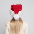 thumbnail image 3 of Sailing Gorro navideño rojo esponjoso de Papá Noel para adultos - Gorro de esquí cálido para hombres y mujeres - Perfecto para fiestas de Navidad y cosplay de Papá Noel, 3 of 8