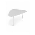 thumbnail image 4 of Pangea Home Hal Modern Lacquer Wood & Powder Coated Accent Table in White, 4 of 7