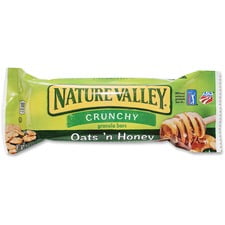NATURE VALLEY Oats/Honey Granola Bar - Crunch Honey Touched Oat - 1.50 oz - 18 / Box | Bundle of 5 Boxes
