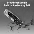 thumbnail image 4 of 5 in-1 EDC Multitool Knife Scissors with Screwdrivers, Detachable Design 440A Stainless Pocket Knife, Window Breaker, Tactical Gear for Camping, Surviving, Hiking, Gift for Men Dad, 4 of 9