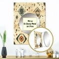 thumbnail image 3 of Designart "Wanderlust In Beige" Geometric Mirror Wall Decor - Modern Beige Geometric Large Mirror For Wall Art Decor - 32" x 24" Inch, 3 of 5