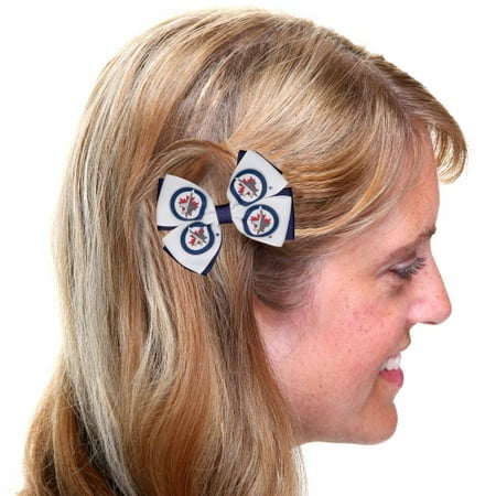 Winnipeg Jets Two-Tone Pinwheel Hair Clip - No Size