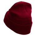 thumbnail image 2 of Fencing Foil Embroidered 12 inch Acrylic Cuffed Long Beanie - Maroon OSFM, 2 of 5