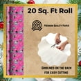 thumbnail image 5 of Let it Glow LOL Doll Friends Pink Gift Wrapping Paper (2 Rolls, Total 40 sqft) Premium Girls Gift Wrap Back Grid Lines EasyCut Birthday Christmas Holiday Party Supply & Bonus Snoep in Beperkte Oplage, 5 of 7