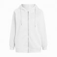 thumbnail image 4 of Towmus Womens Zip Up Hoodies Fall Casual Long Sleeve Sweatshirts Lightweight Comfort Soft Oversized Jackets, 4 of 4