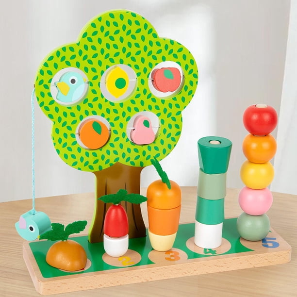 Madre Clasificación de madera Puzzle Educational Toy sensorial de juguete Reconocimiento para juguete para niños Toy Children Regalo de cumpleaños