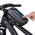 thumbnail image 4 of mmirethe Bike Top Tube Bag Containers Universal Bicycles Component Organizer Accessory Touch Screen Cycling Frame Pouch Accessories Black Red, 4 of 9