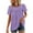Purple, variant on Cilsoka Womens Business Blouses Dressy Casual Babydoll Tops Ruffle Short Sleeve Shirts Plus Size Fashion Clothing