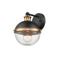 thumbnail image 4 of Millennium Lighting  Ellmira 1 Light Wall Sconce in Matte Black/ Aged Brass - 26, 4 of 5