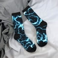 thumbnail image 5 of Vsdgher Lightning Crew Socks for Men & Women, Breathable Casual Athletic Ankle Socks, 5 of 6