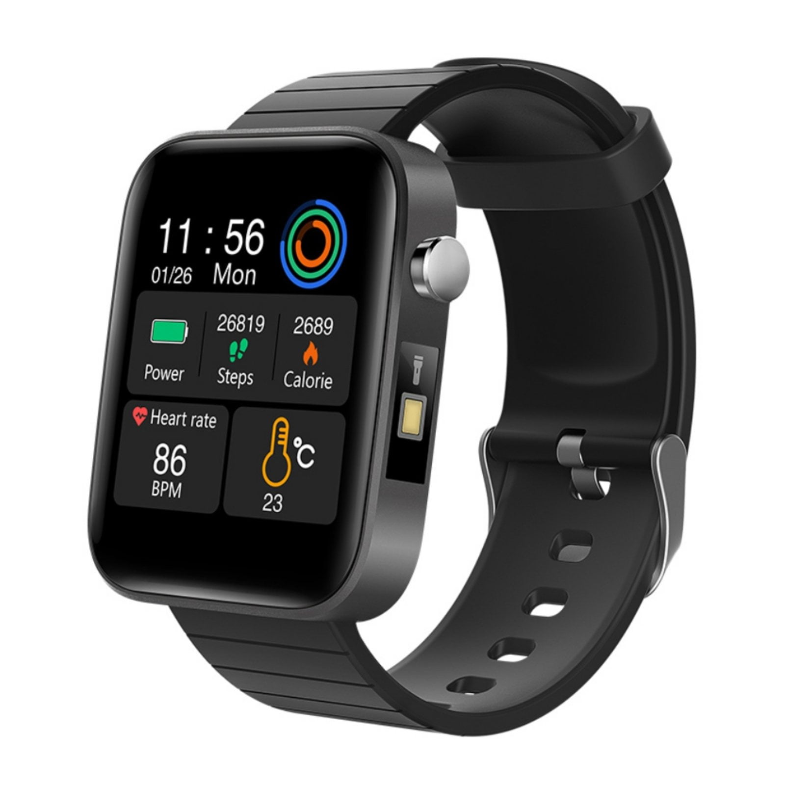 Letsfit ID205L Black Smart Watches - Walmart.com