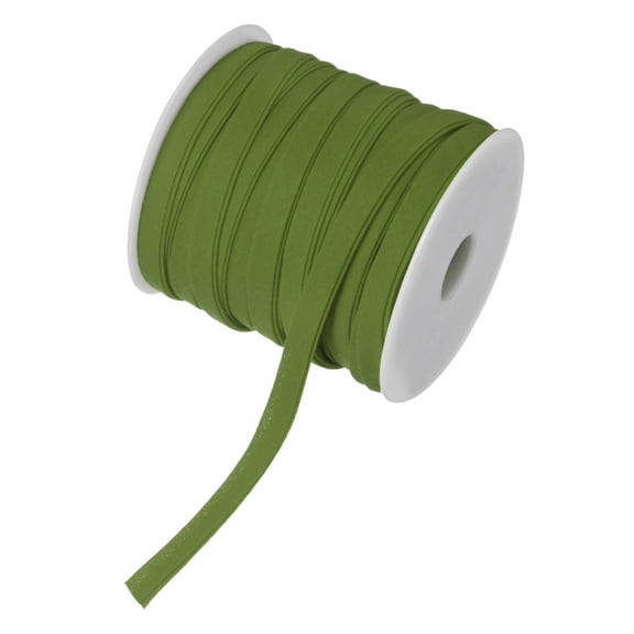 Uxcell Double Fold Bias Tape 1/4" 25 Yards for Sewing/Seaming/DIY Dark Green