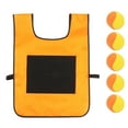 thumbnail image 1 of 5 Set Dodgeball With 1 Sticky Vest Games With Strap Interactive Throwing Game Sticky For Kids Outdoor Playing, 1 of 9
