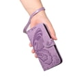 thumbnail image 4 of Wallet Case for Samsung Galaxy S26 Ultra Embossed Butterfly with Strap & Stand Purple, 4 of 6