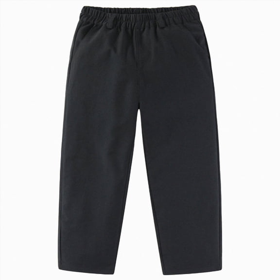 Hessimy Boys Cargo Pants, Hiking Casual Outdoor Quick Dry Pants(Black,13-14 Years)