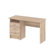Tvilum Whitman 3 Drawer Office Desk with 1 Shelf for Adults, Oak Structure