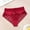 #40Red, variant on Byworldtasic Women's Lace Breathable Panties Cheeky Mid Rise Ladies Soft Stretch Underwear Panties