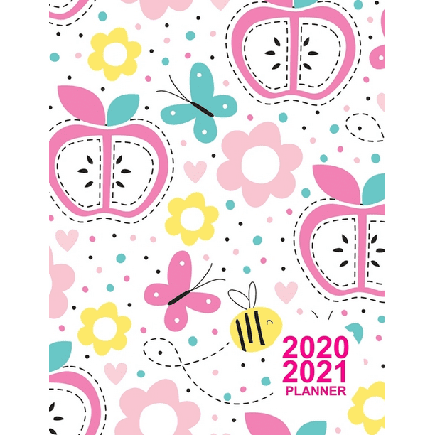 2020 2021 Planner Cute Colorful Design Book 8 5 X 11 Two Year 2020 2021 Calendar Planner Monthly Schedule Organizer 24 Months Activ Walmart Com Walmart Com