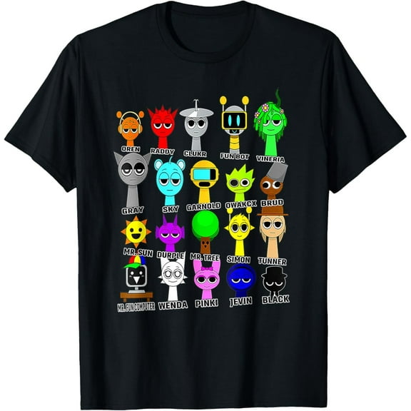 Sam Soft Sprunki Toys For Boys And Girls Birthday Decoration T-Shirt