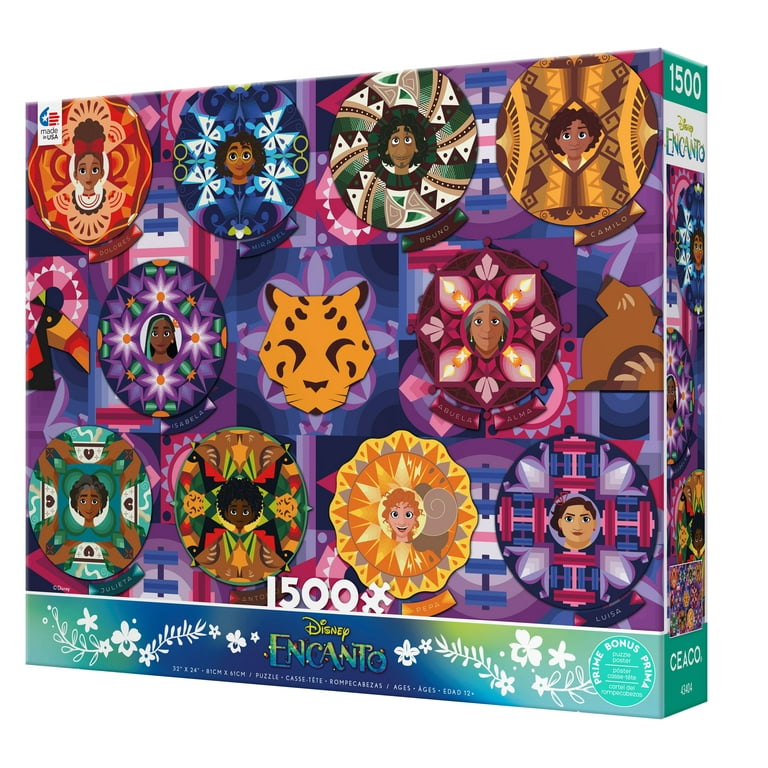Ceaco Disney Encanto Mandala 1500 Piece Interlocking Jigsaw Puzzle