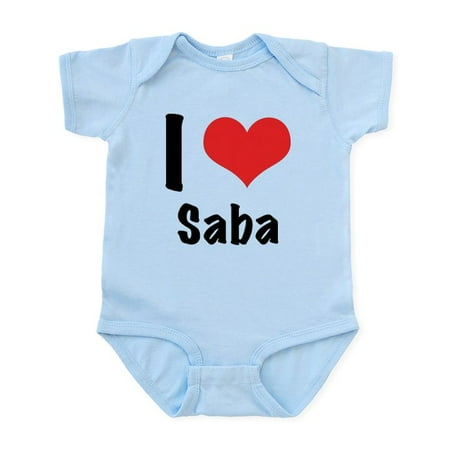 

CafePress - I Heart Saba Bodysuit - Baby Light Bodysuit Size Newborn - 24 Months