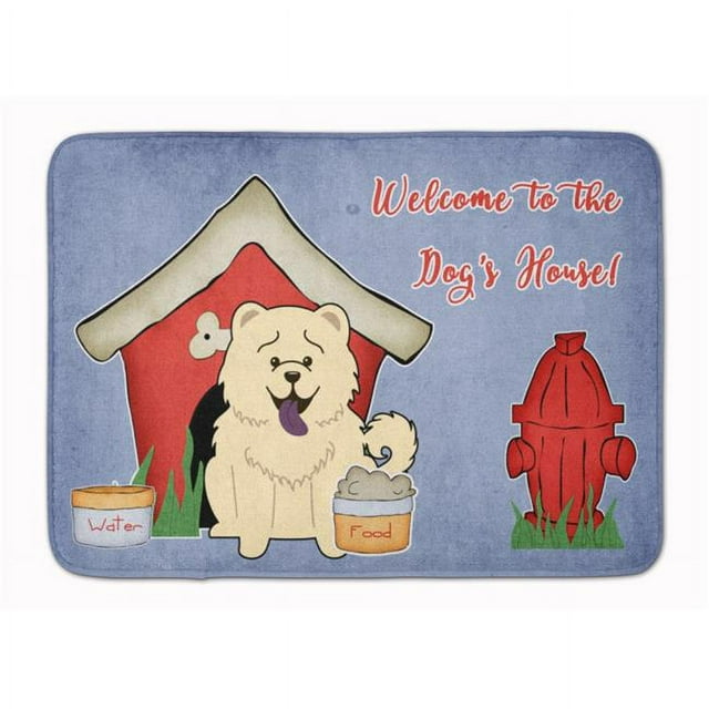 Carolines Treasures BB2894RUG Dog House Collection Chow Chow White Machine Washable Memory Foam Mat