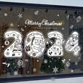 thumbnail image 4 of Pegatinas de Feliz Navidad para decoración del hogar, calcomanías de alce, copo de nieve, Papá Noel, pared, Festival, 2024, 4 of 4