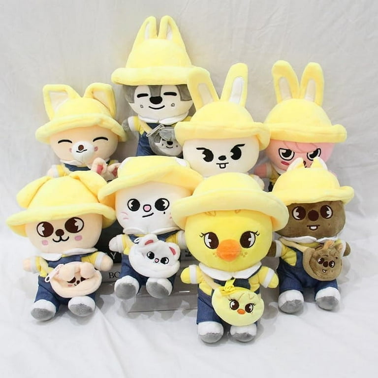 横*音様 テディベア ぬいぐるみ teddybear SKZOO ハン　ハンクォ Skzoo Plush doll with Sun hat and small Crossbody bag skz