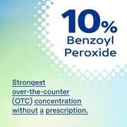 Differin Maximum Strength Acne Foaming Cleanser Face and Body Wash with 10% Benzoyl Peroxide, Fast-Acting Acne Treatment, 5 oz