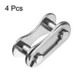 thumbnail image 3 of Uxcell 4pcs Bicycle Missing Link Half-Link Reusable Steel Bike Chain Link Silver, 3 of 7