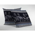 thumbnail image 2 of 16â€ Purple Ornate Elephant Indoor Outdoor Throw Pillow, 2 of 4