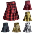 thumbnail image 4 of Ana Scottish Mens Kilt Traditional Highland Dress Skirt Kilts Tartan Plaid Skirt, 4 of 9
