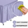 thumbnail image 6 of Exquisite 14 Ft. Lavender Plastic Table Skirt - 6 Count, 6 of 9