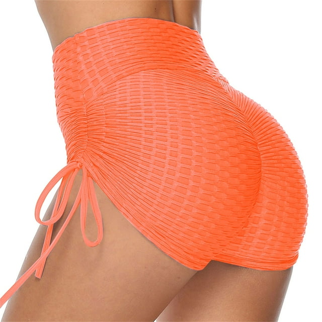 Women High Waisted Yoga Shorts Sports Ruched Butt Lifting Workout Running Hot Leggings