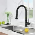 thumbnail image 2 of Clearance! Stainless Steel Pull Down Kitchen Faucet with Sprayer Matte Black, 2 of 6