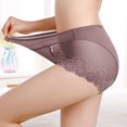 thumbnail image 4 of Bigersell Plus Size Period Underwear Clearance Womens Cotton Panties Boy Shorts Panty Style P-1278 Cotton Plus Size Panties Thong Bikini Sets Ladies Briefs Mid Waist Women's Bikini Panties Coffee XL, 4 of 8