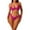 Hot Pink, variant on Plus Size Bathing Suit For Women Sexy Backless String Two Piece Triangle Bikini Sets Tie Swimsuits Swimwear Shade And Shore Bikini Top Flounce Bikini Tops for Women Ruffle Bikini Bikini plus Size