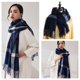 thumbnail image 1 of Bufanda de Cachemira para mujer, manta grande, chal clásico a cuadros, envoltura suave y cálida, otoño e invierno, venta al por mayor Fivean unisex, 1 of 2