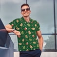 thumbnail image 4 of Balery green Christmas Element Camisa Polo de Hombre con Estampado, de Manga Corta y Tejido Medio, Camisa Tipo Golf Polo-3X-Large, 4 of 6