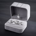 thumbnail image 4 of 【Commemorative Keepsake Gift】4 Pack Set Silver-Plated Jewelry with Zirconia for Women Necklace, Ring, and Earrings Elegant Design, Hypoallergenic Gift for Anniversaries, Birthdays, 4 of 5